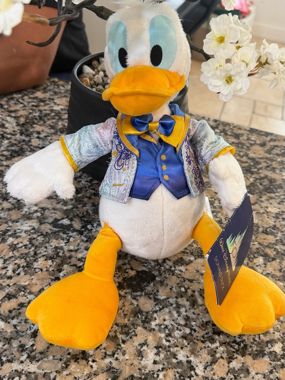 Disney Donald Duck Plush in White, Yellow, Blue